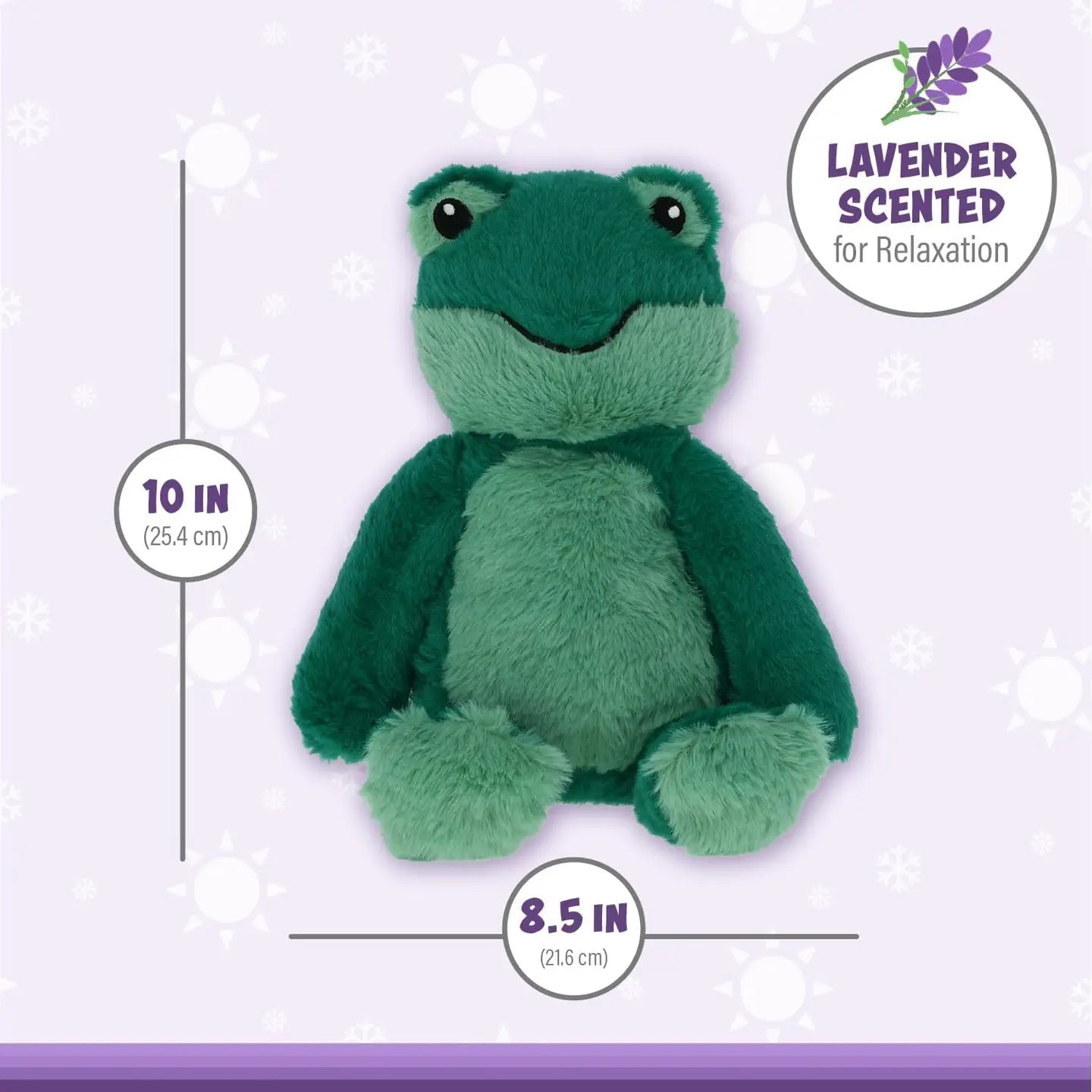 Warmies - Frog, weighted-on hand