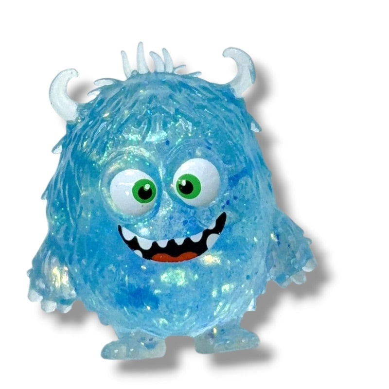 Squishy toy - Monster glitter-on hand