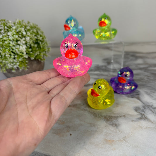 Squishy Toy - Glitter Ducks-on hand