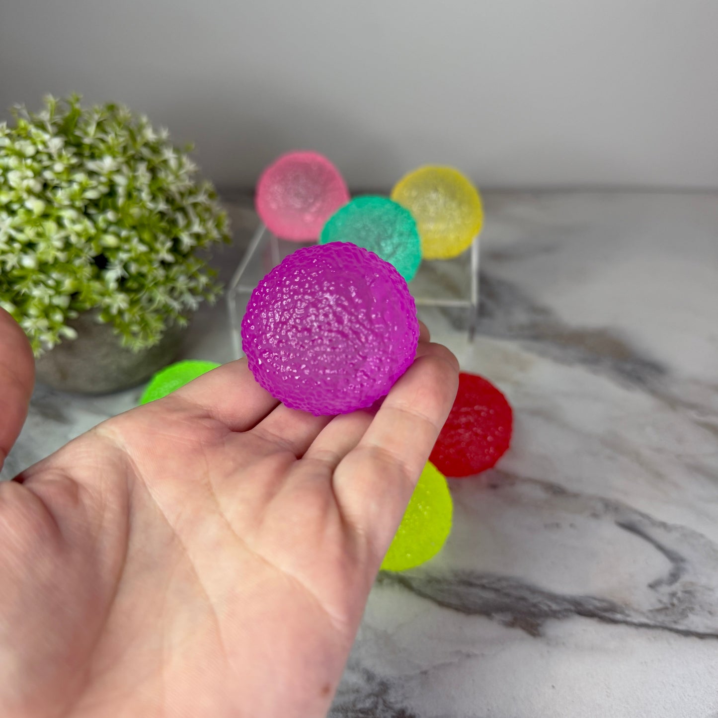 Squishy Toy - Ice Ice Bumpy Ball-on hand