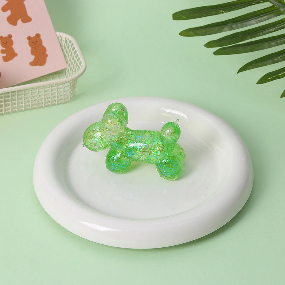 Squishy Toy - Balloon Animal Glitter-on hand