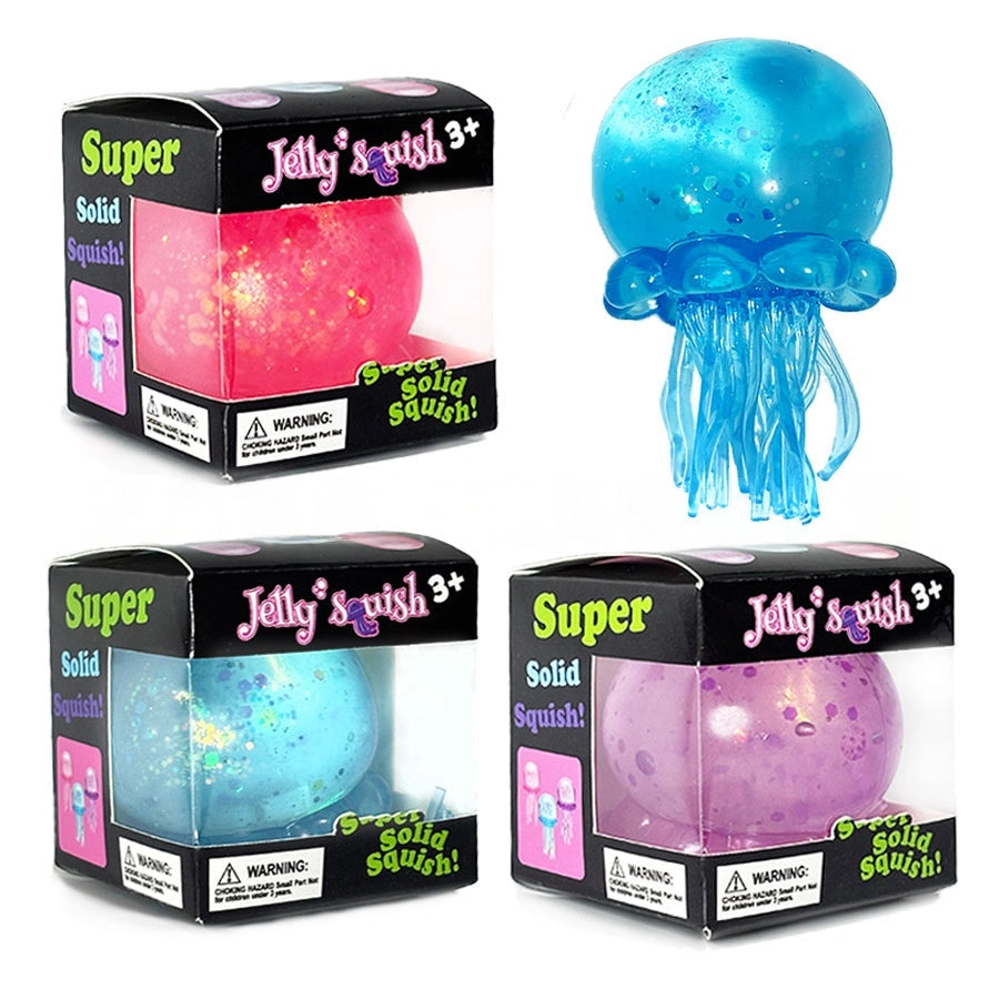 Squishy Toys - Jellyfish glitter-on hand