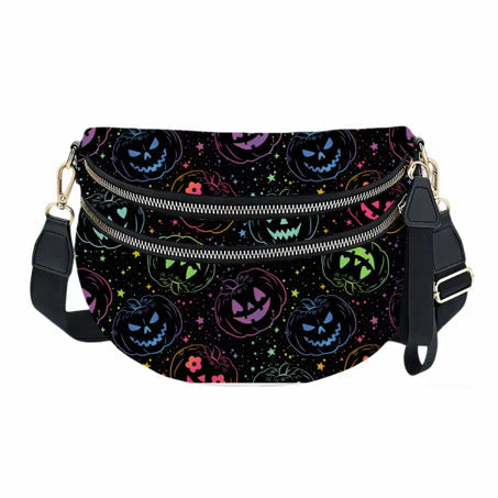 The Roni Nylon Crossbody - Halloween Fall Rainbow Pumpkin Faves