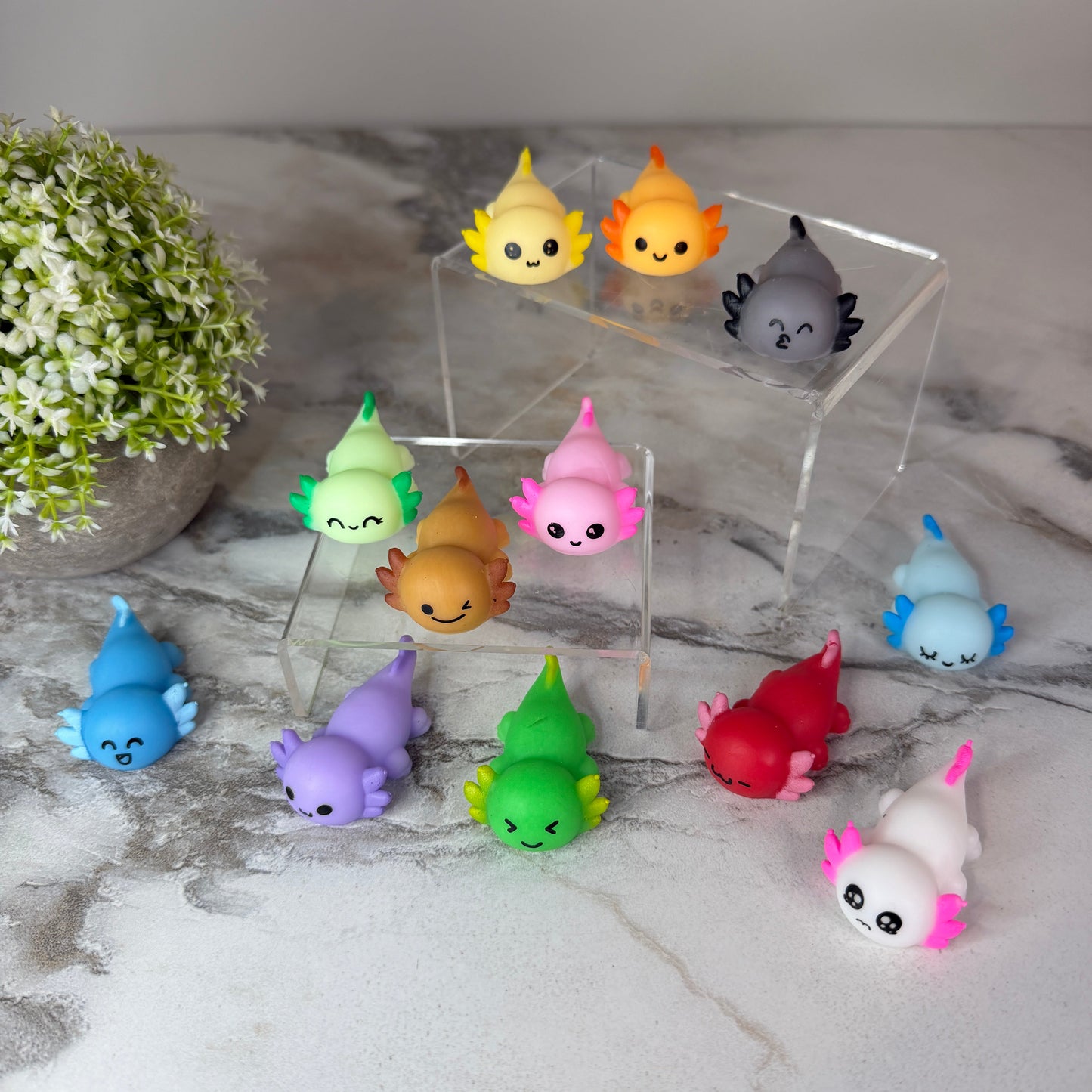 Squishy Toy - Mini Axolotl-on hand