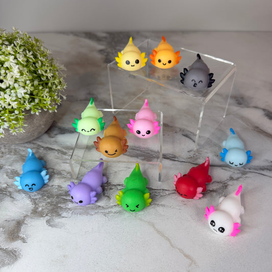 Squishy Toy - Mini Axolotl-on hand