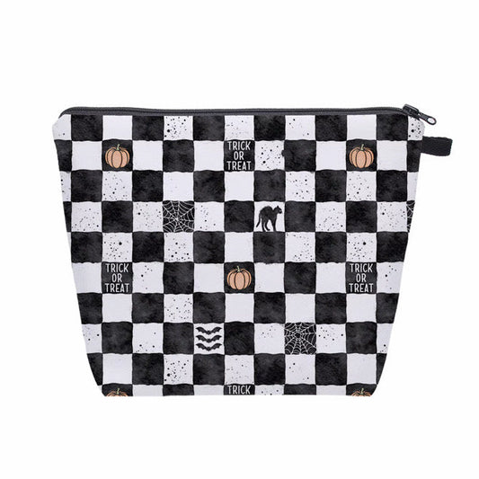 Pouch XL - Halloween Fall Trick or Treat Plaid