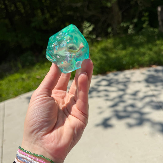 Ice Cube Squishy Toy - Under The Sea-on hand
