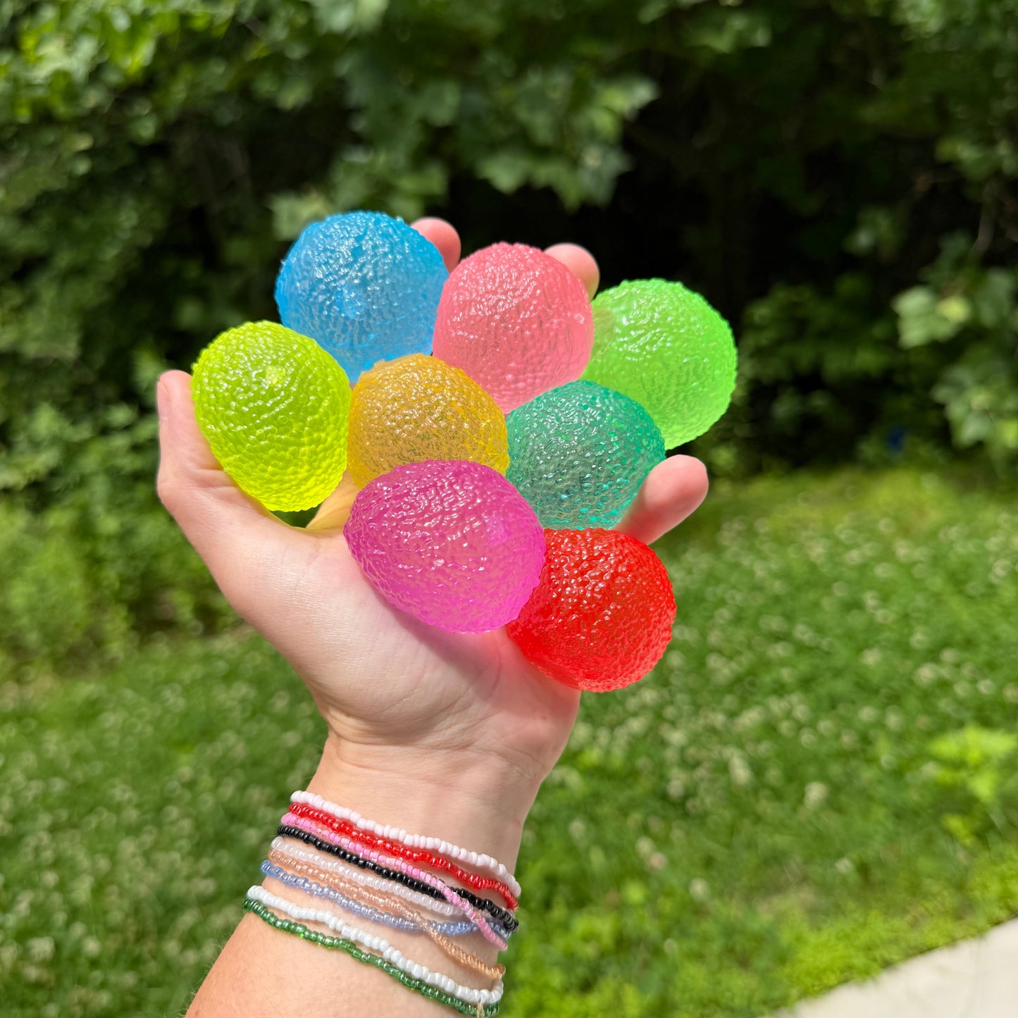 Squishy Toy - Ice Ice Bumpy Ball-on hand