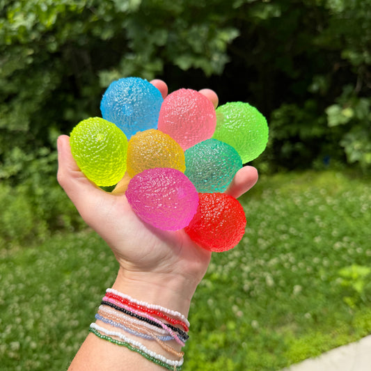 Squishy Toy - Ice Ice Bumpy Ball-on hand