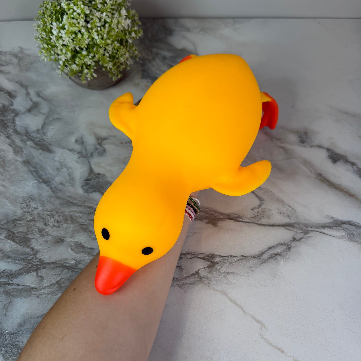 Squishy Toy - Laying Down Duck, Jumbo - PREORDER