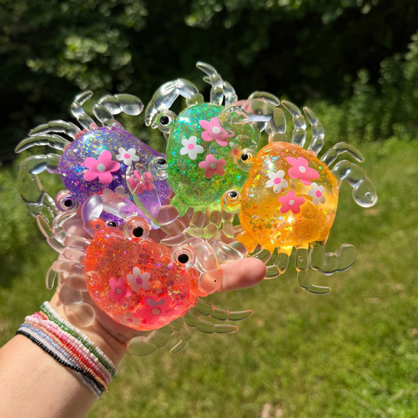 Squishy Toy - Glitter Crab - PREORDER