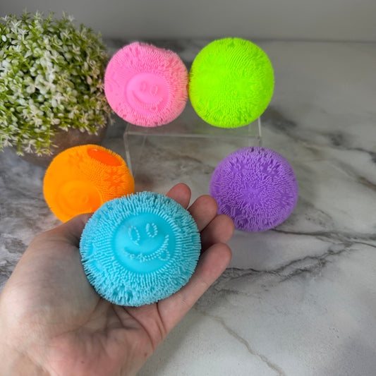 Squishy Toy - Fuzzy Dough Ball-on hand