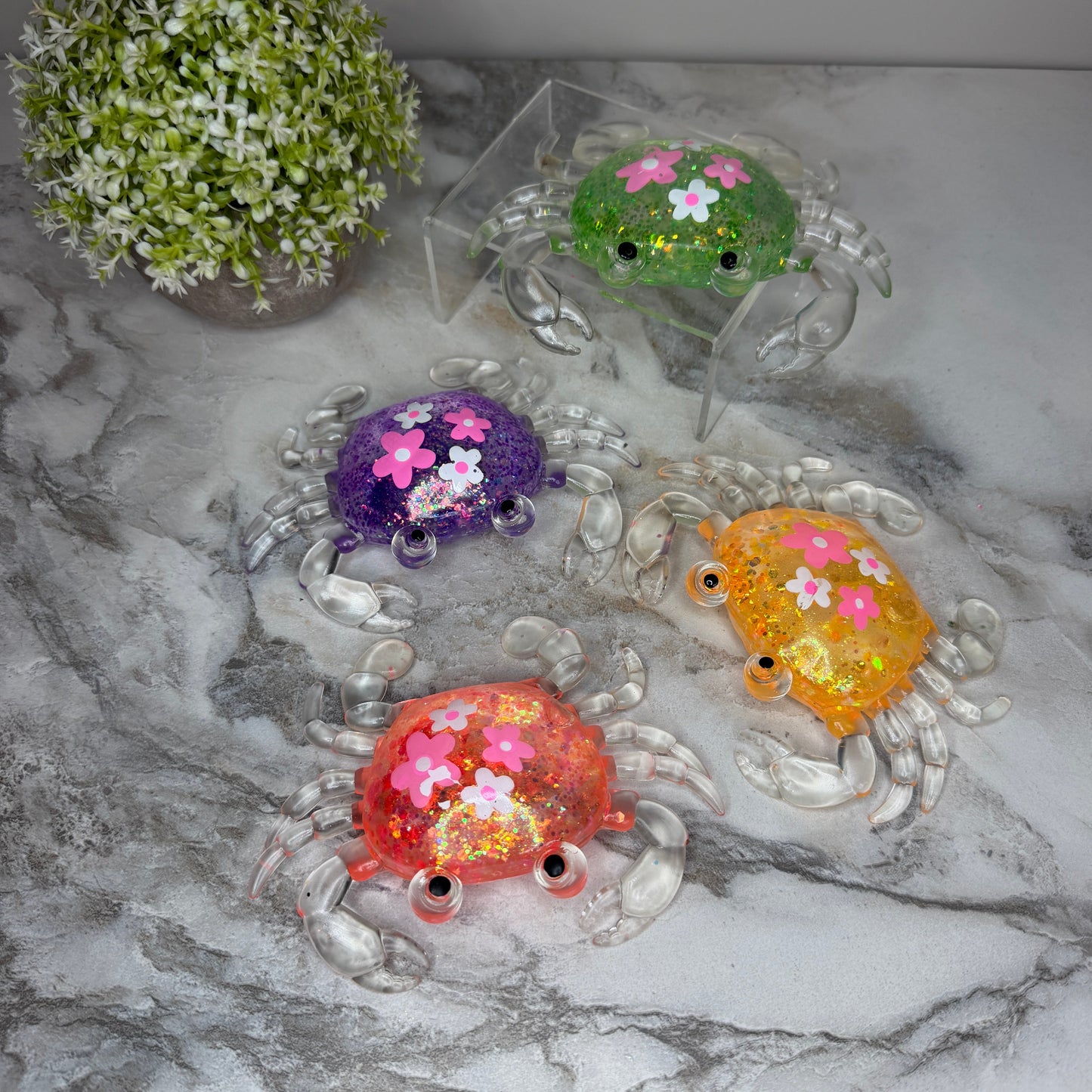 Squishy Toy - Glitter Crab - PREORDER