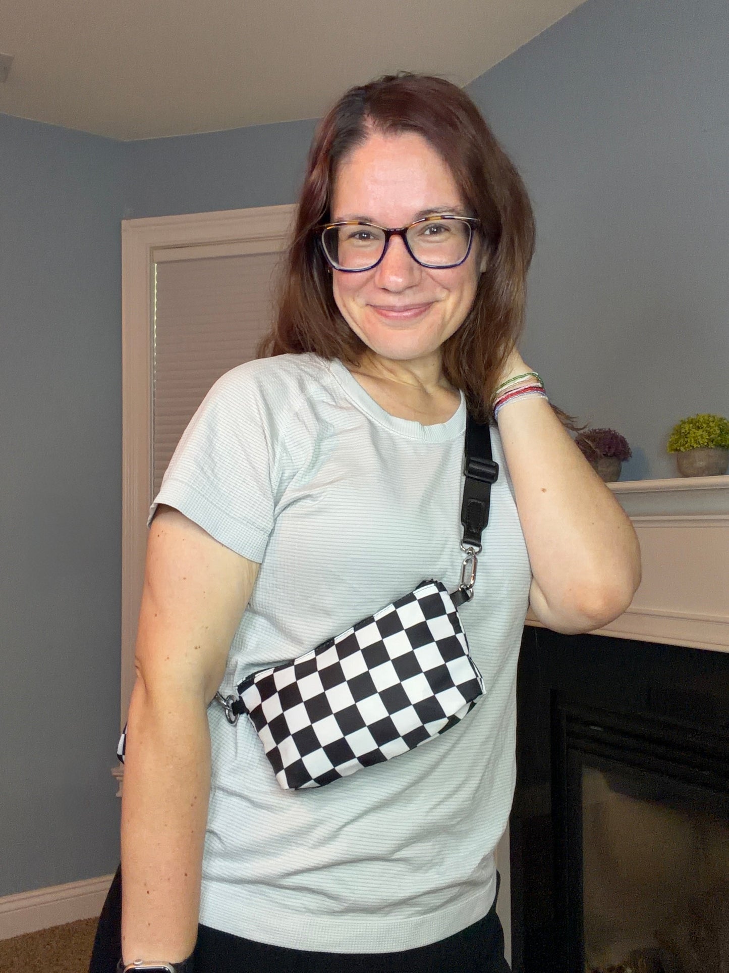 Tara - Double Pouch Nylon Crossbody