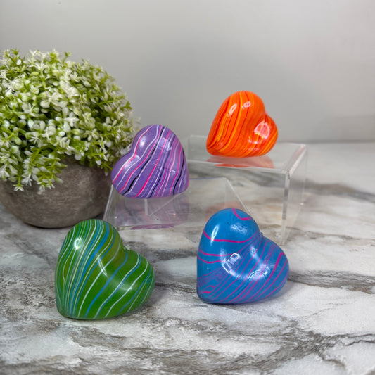 Squishy Toy - Heart, Marble-on hand