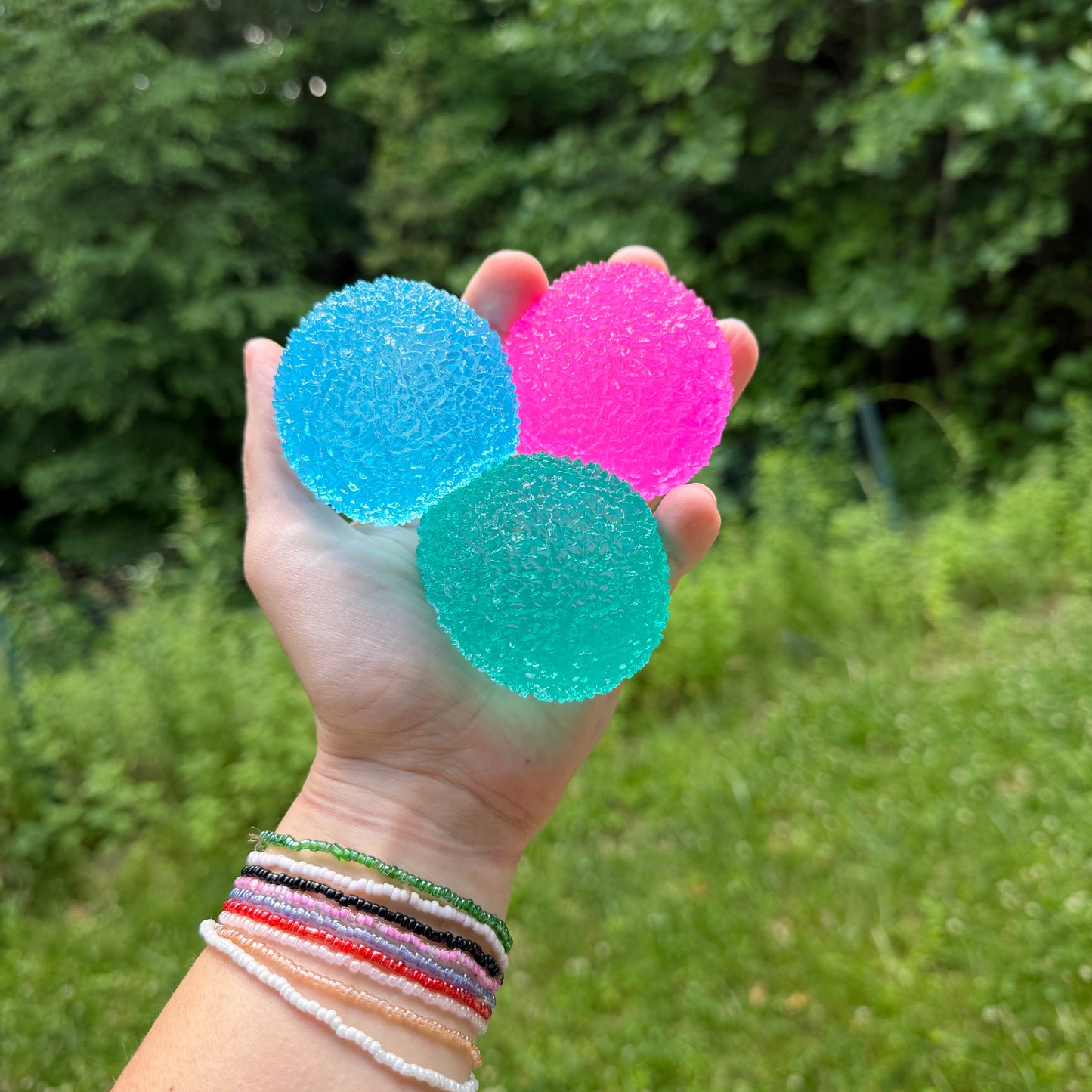 Squishy Toy - Bumpy Ball-on hand