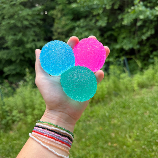 Squishy Toy - Bumpy Ball-on hand
