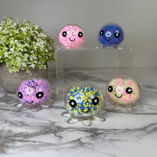 Squishy Toy - Octopus Bead-on hand