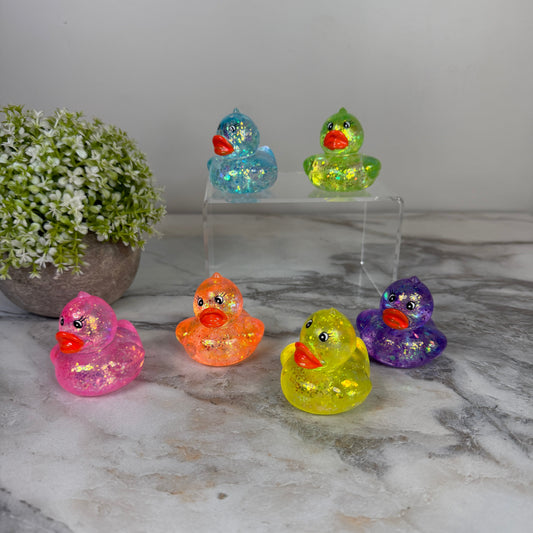 Squishy Toy - Glitter Ducks-on hand