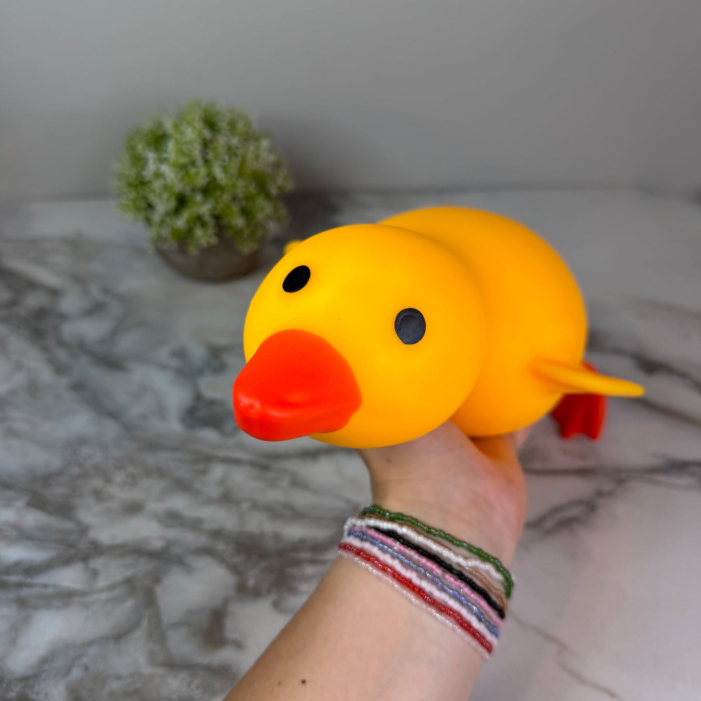 Squishy Toy - Laying Down Duck, Jumbo - PREORDER