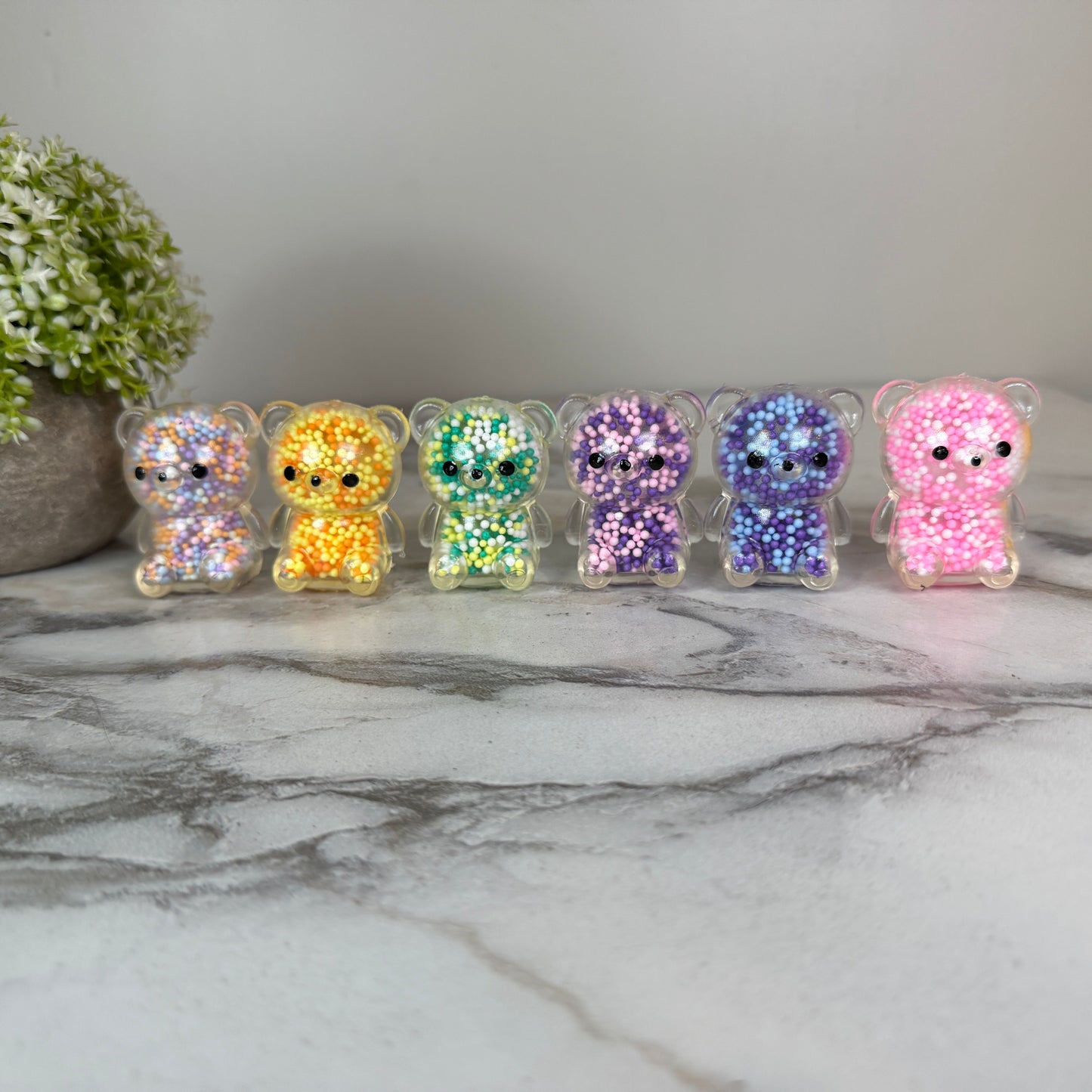 Squishy Toy - Bear Bead-on hand