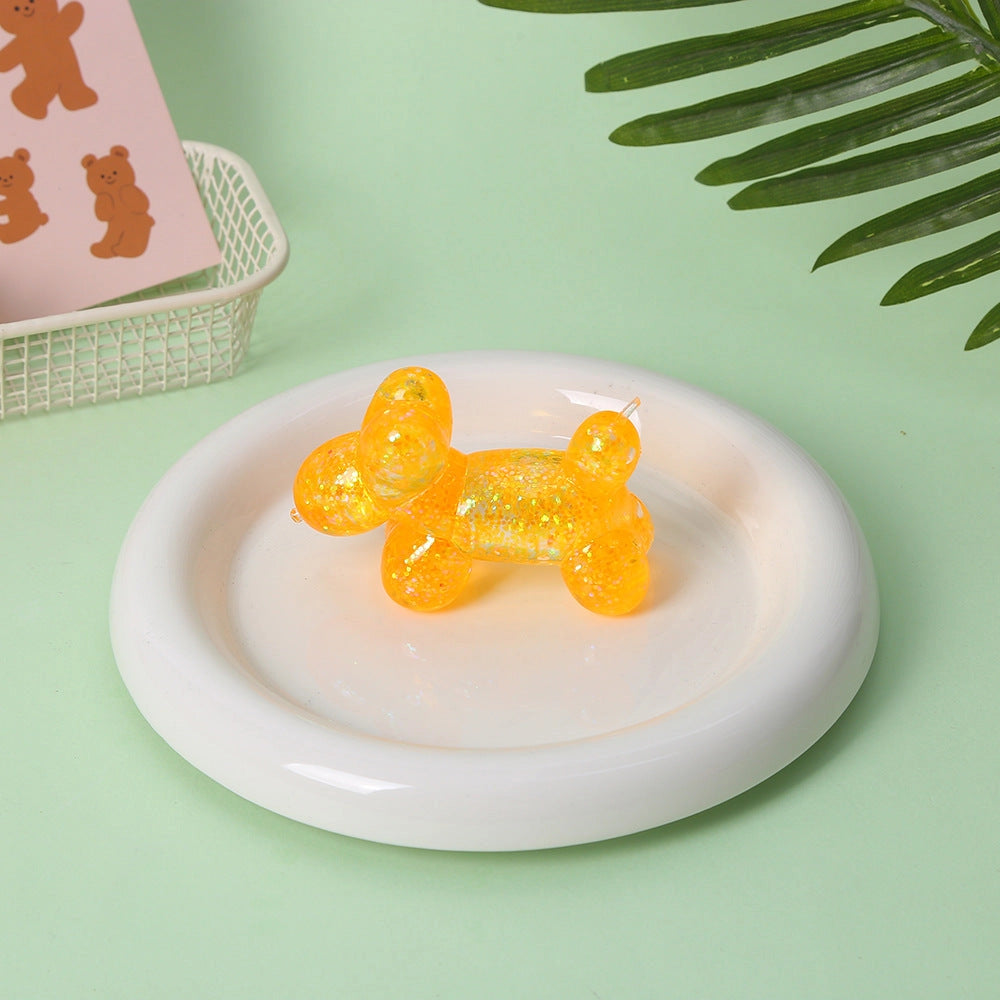 Squishy Toy - Balloon Animal Glitter-on hand