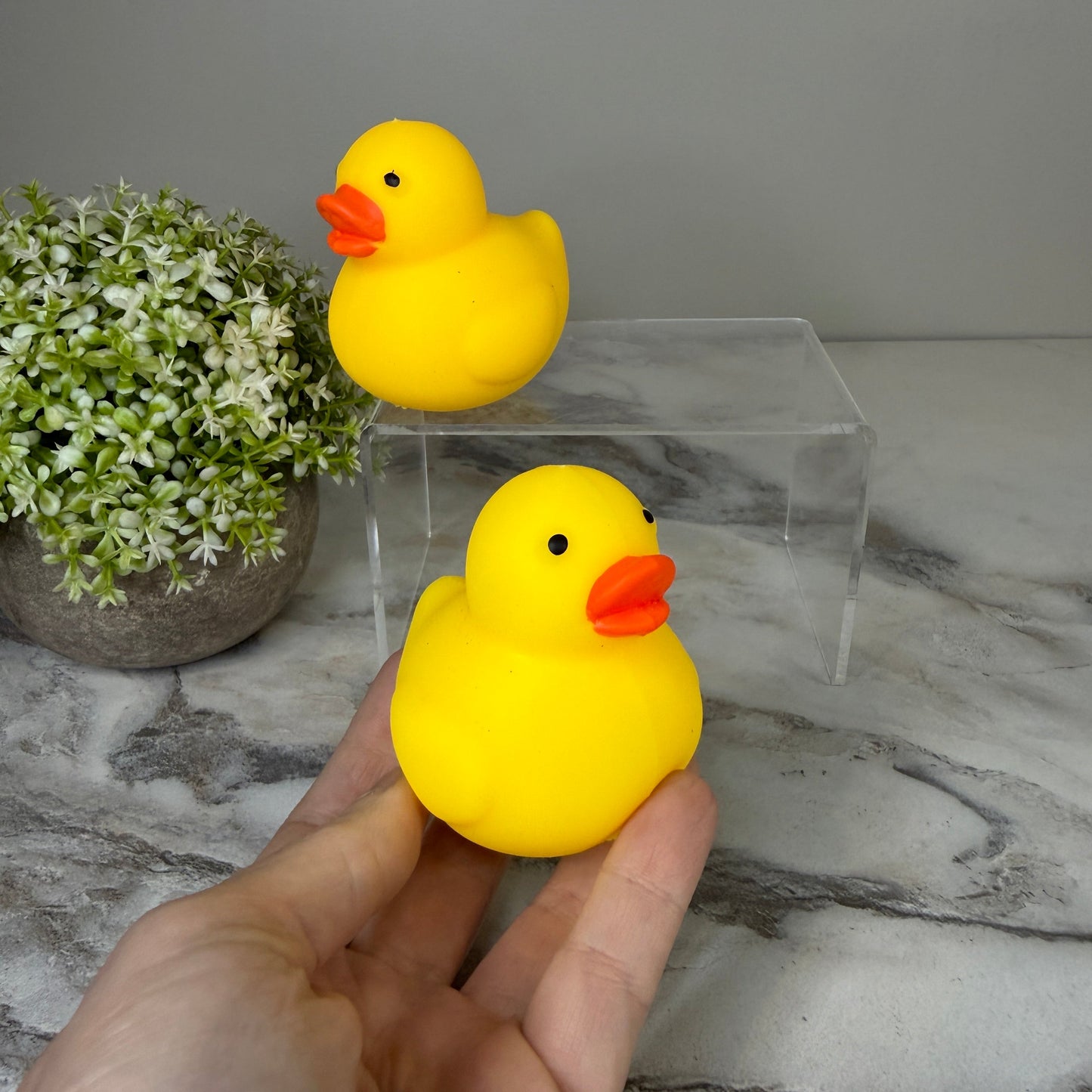 Squishy Toy - Rubber Duck-on hand