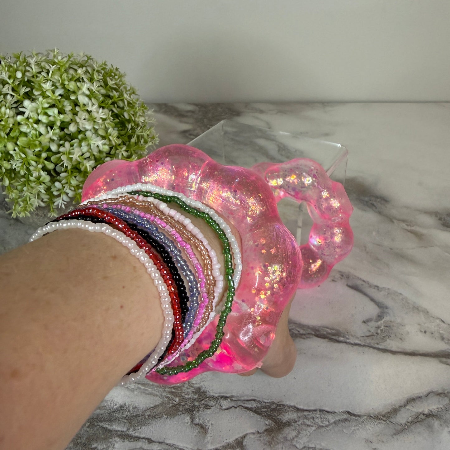 Squishy Toy - Glitter Bracelet-on hand