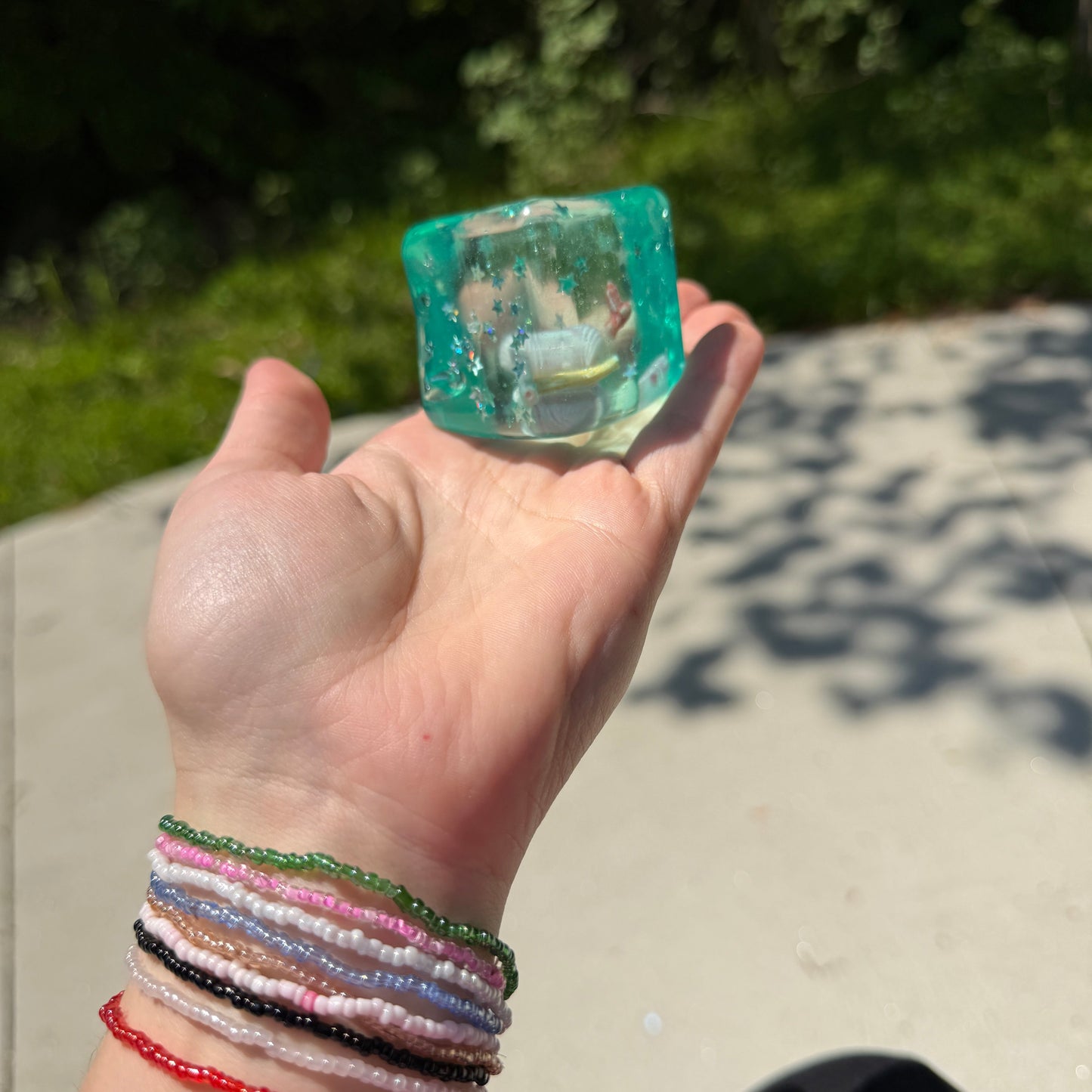 Ice Cube Squishy Toy - Under The Sea-on hand