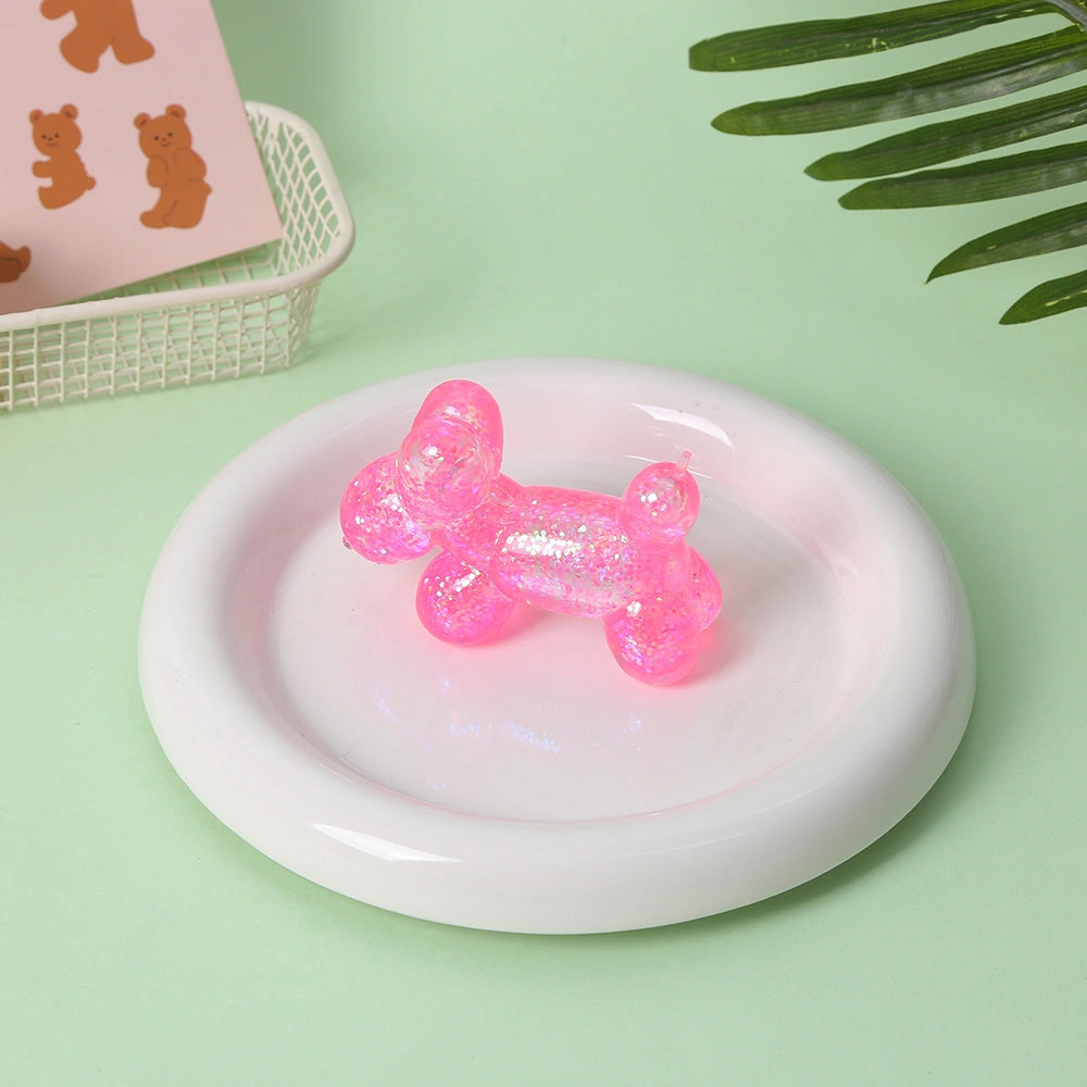 Squishy Toy - Balloon Animal Glitter-on hand