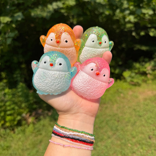 Squishy Toy - Glitter Penguin - PREORDER