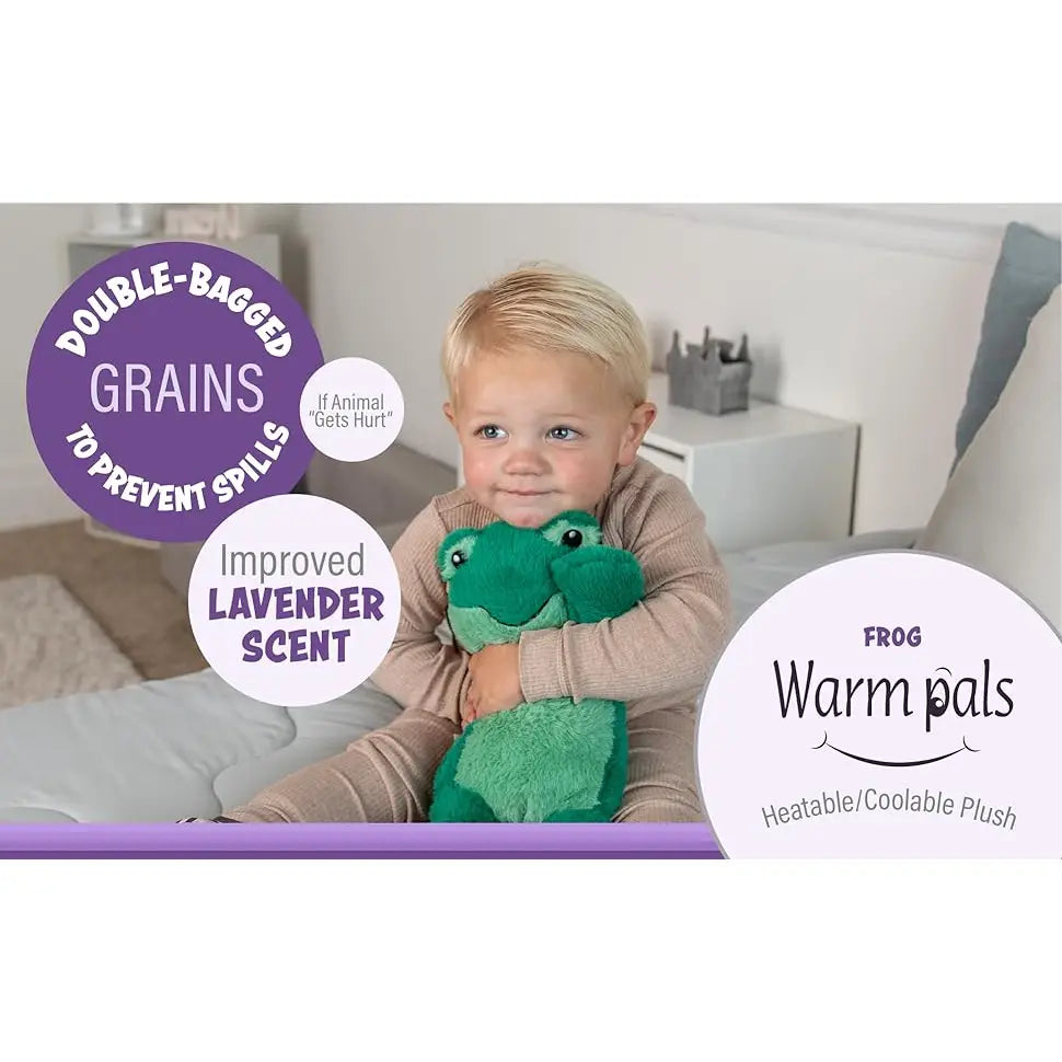 Warmies - Frog, weighted-on hand