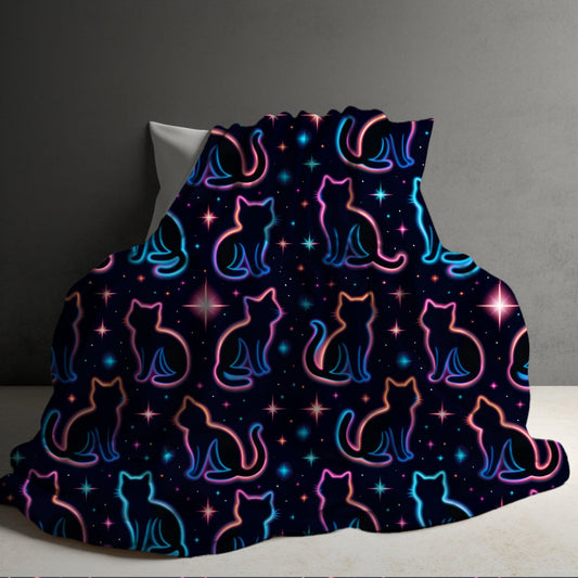 Blanket Halloween #28 - Neon Cats - PREORDER ends 7/25