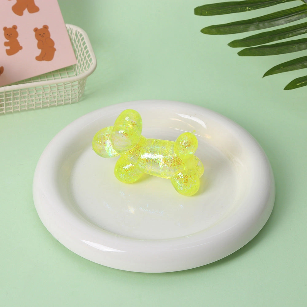 Squishy Toy - Balloon Animal Glitter-on hand