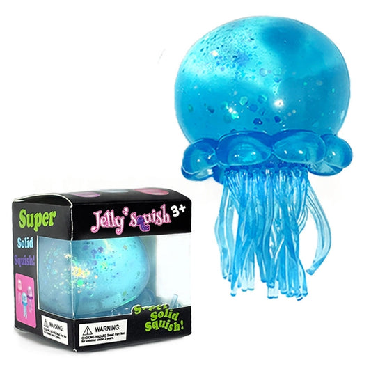 Squishy Toys - Jellyfish glitter-on hand
