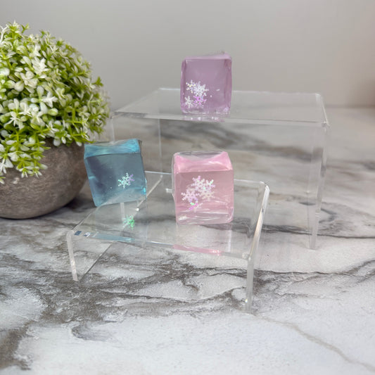 Squishy Toy - Ice Cube Snowflake-on hand