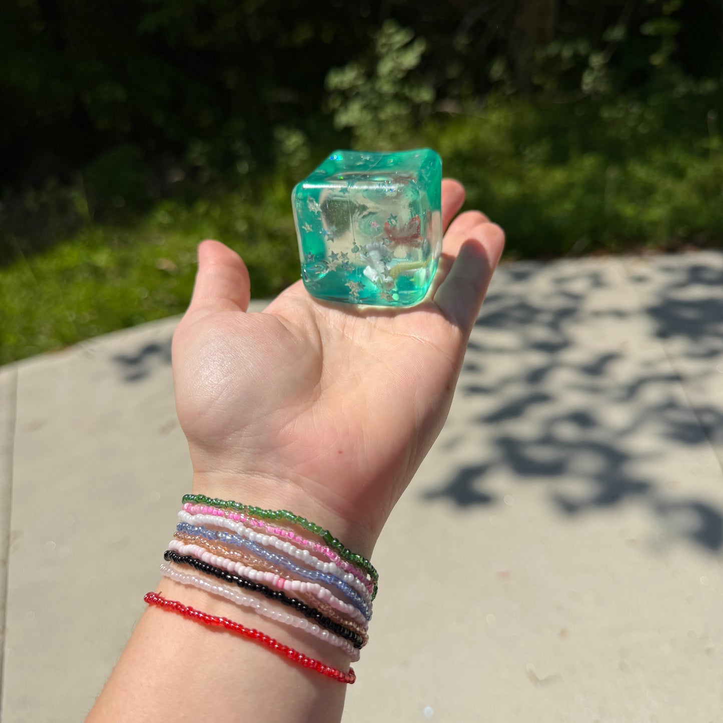 Ice Cube Squishy Toy - Under The Sea-on hand