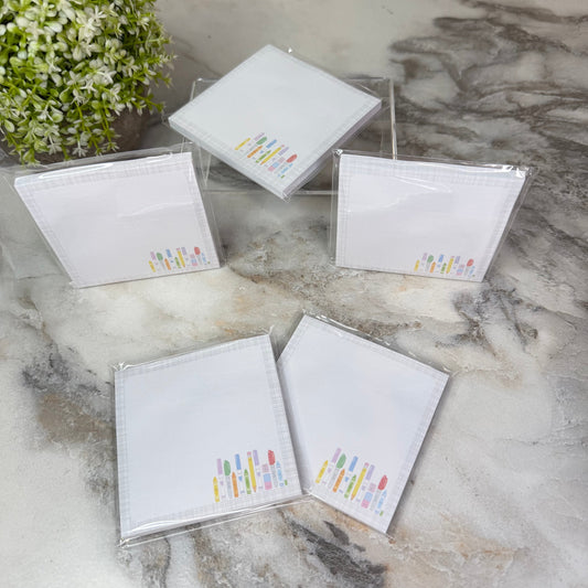 The Sticky Note Collection - Teach Teacher Writing Pen Pencil Utensils