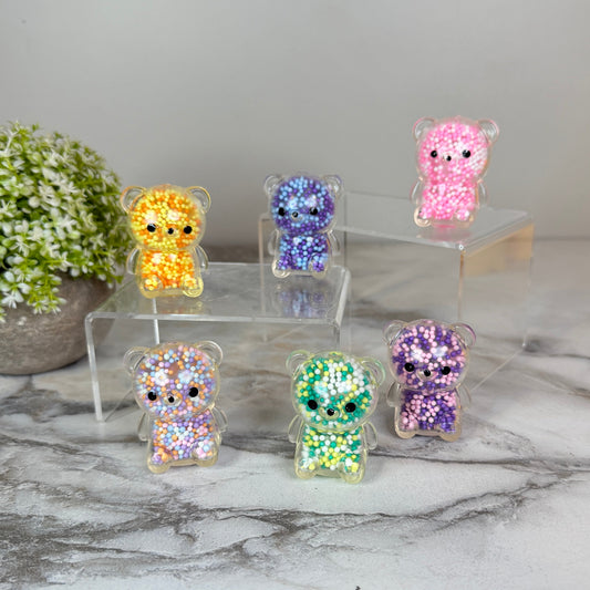Squishy Toy - Bear Bead-on hand