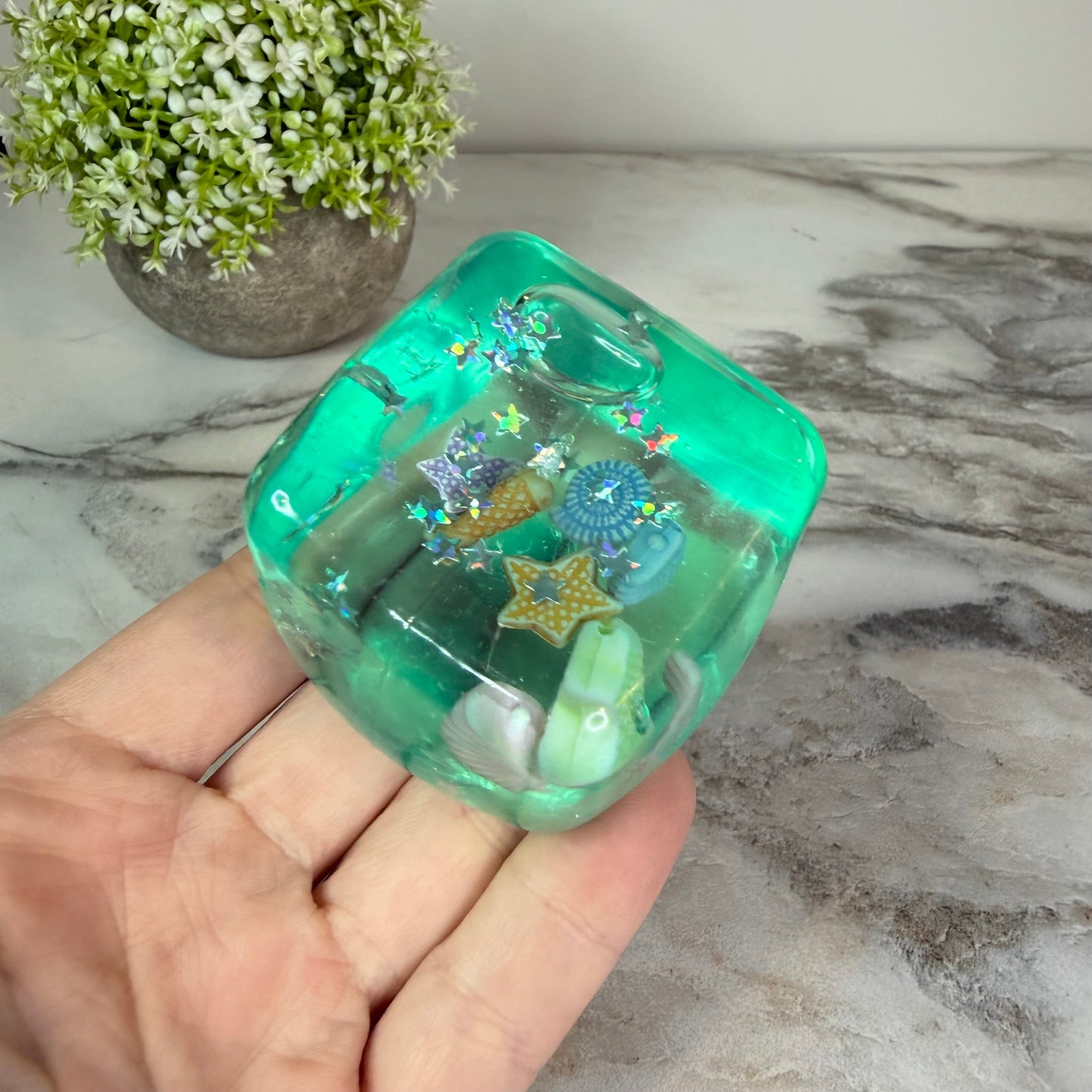 Ice Cube Squishy Toy - Under The Sea-on hand