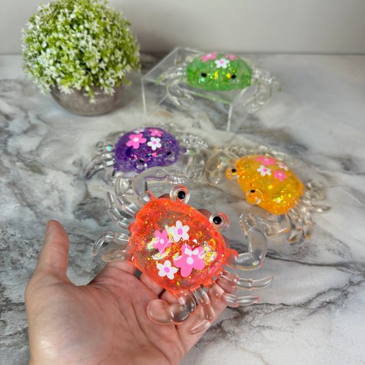 Squishy Toy - Glitter Crab - PREORDER