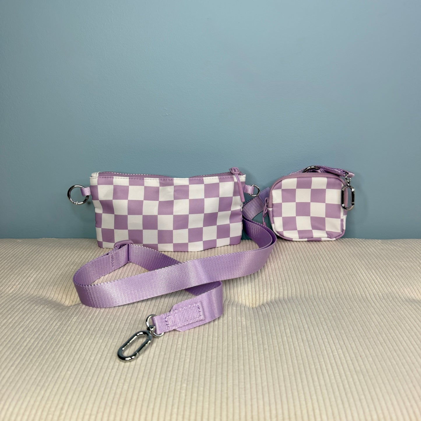 Tara - Double Pouch Nylon Crossbody