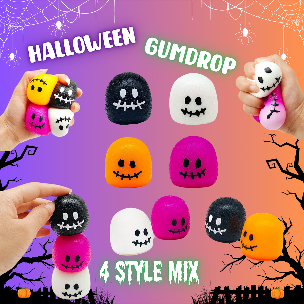 Squishy Toy - Halloween Gumdrop - PREORDER ends 7/12