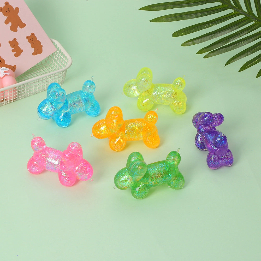 Squishy Toy - Balloon Animal Glitter-on hand